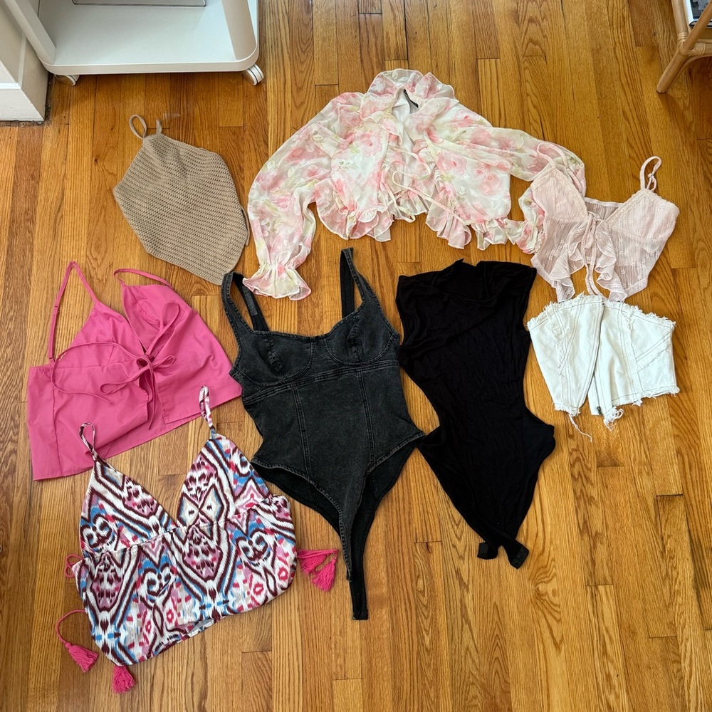 Stylish Women's Tops Collection - Pink, Black, White